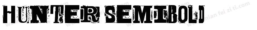 Hunter SemiBold字体转换